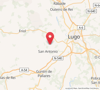 Map of Prógalo, Galicia