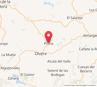 Map of Pruna, Andalusia