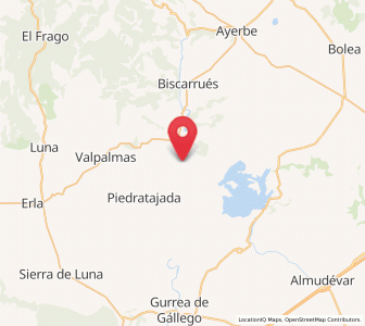 Map of Puendeluna, Aragon