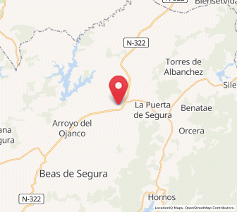 Map of Puente de Génave, Andalusia