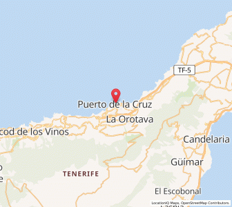 Map of Puerto de la Cruz, Canary Islands