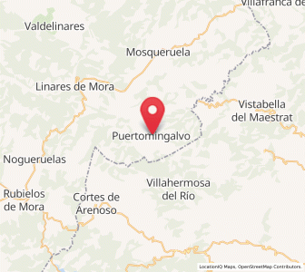Map of Puertomingalvo, Aragon
