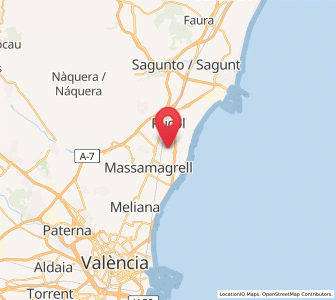 Map of Puig, Valencia
