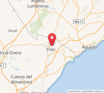 Map of Pulpí, Andalusia