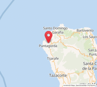 Map of Puntagorda, Canary Islands