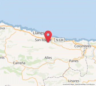 Map of Purón, Asturias