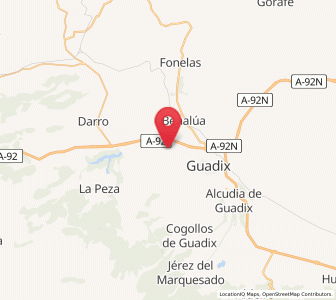 Map of Purullena, Andalusia