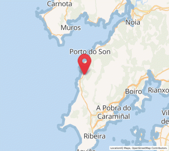 Map of Queiruga, Galicia