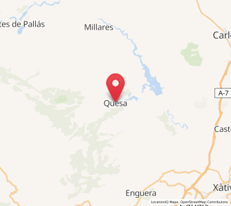 Map of Quesa, Valencia