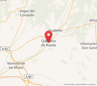 Map of Quintana de Rueda, Castille and León