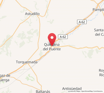 Map of Quintana del Puente, Castille and León