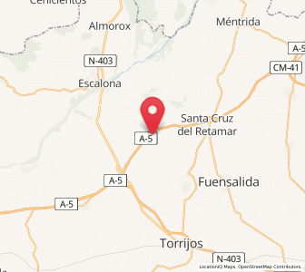 Map of Quismondo, Castille-La Mancha