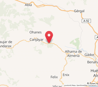 Map of Rágol, Andalusia