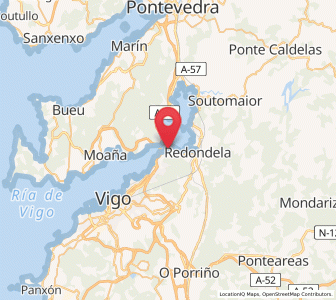 Map of Rande, Galicia