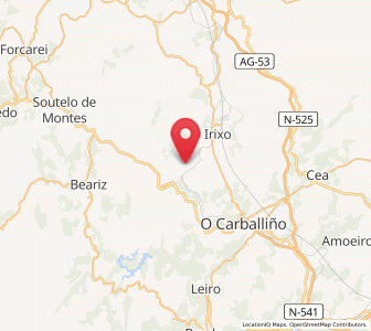 Map of Reádigos, Galicia