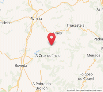 Map of Reboiro, Galicia