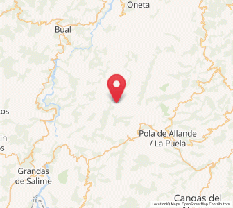 Map of Rebollo, Asturias