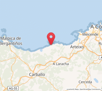 Map of Rebordelos, Galicia
