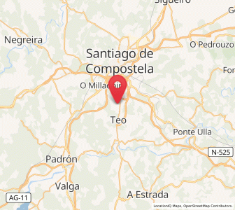 Map of Recesende, Galicia