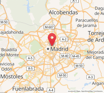 Map of Recoletos, Madrid