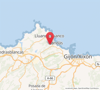 Map of Regueral, Asturias