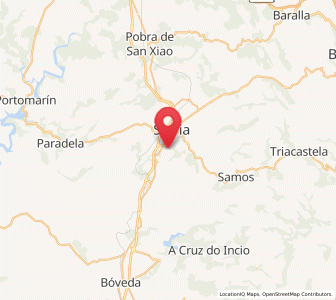Map of Reimóndez, Galicia