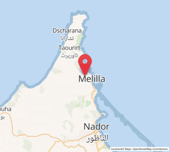 Map of Reina Regente, Melilla