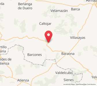 Map of Rello, Castille and León