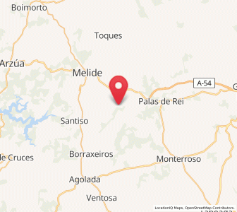 Map of Remonde, Galicia