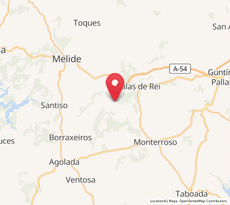 Map of Repostería, Galicia