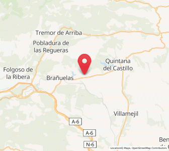 Map of Requejo y Corús, Castille and León