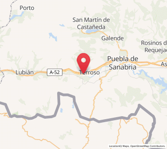 Map of Requejo, Castille and León