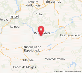 Map of Requián, Galicia