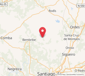 Map of Restande, Galicia