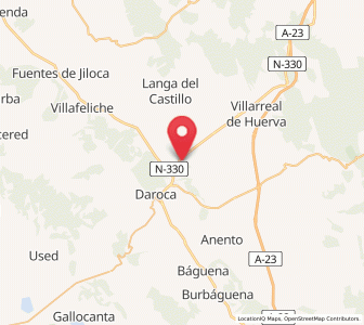 Map of Retascón, Aragon