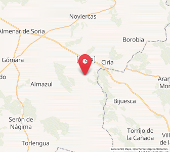 Map of Reznos, Castille and León