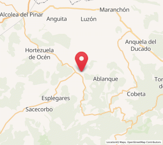 Map of Riba de Saelices, Castille-La Mancha