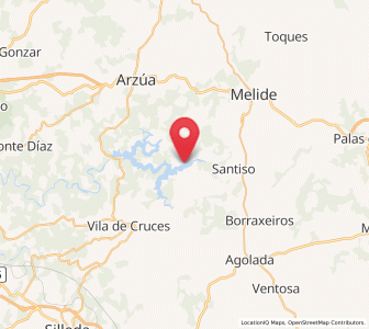 Map of Ribadulla, Galicia