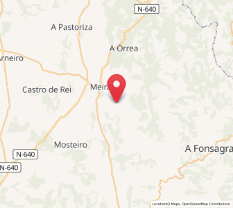Map of Rielo, Galicia