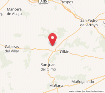 Map of Rinconada, Castille and León