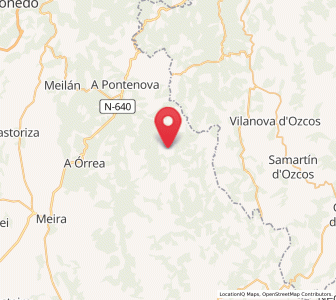 Map of Río de Campos, Galicia