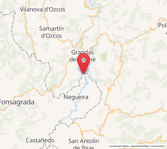 Map of Río de Porto, Galicia