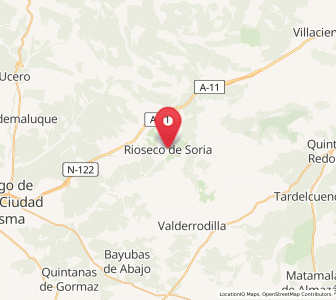 Map of Ríoseco, Castille and León