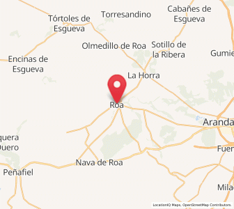 Map of Roa, Castille and León