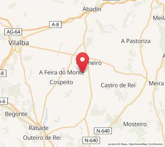 Map of Roás, Galicia