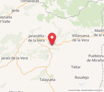 Map of Robledillo de la Vera, Extremadura