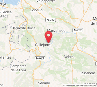 Map of Robledo de Zamanzas, Castille and León