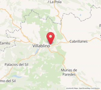 Map of Robles de Laciana, Castille and León