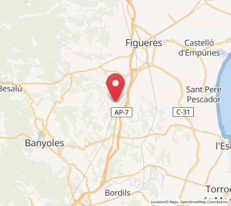 Map of Romanyà d'Empordà, Catalonia