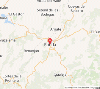 Map of Ronda, Andalusia
